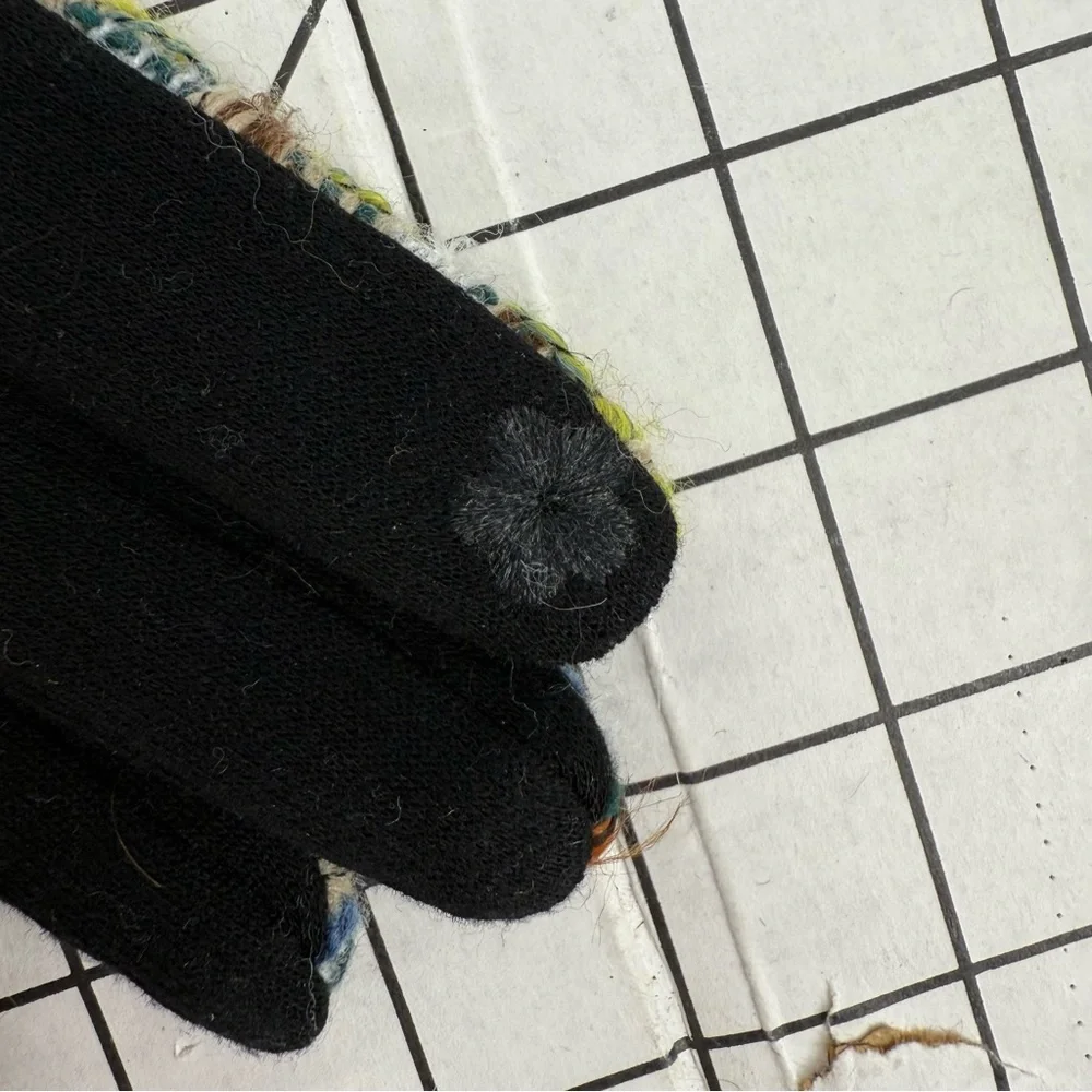 Coco + Carmen colorful Tweed plaid touchscreen Gloves OS